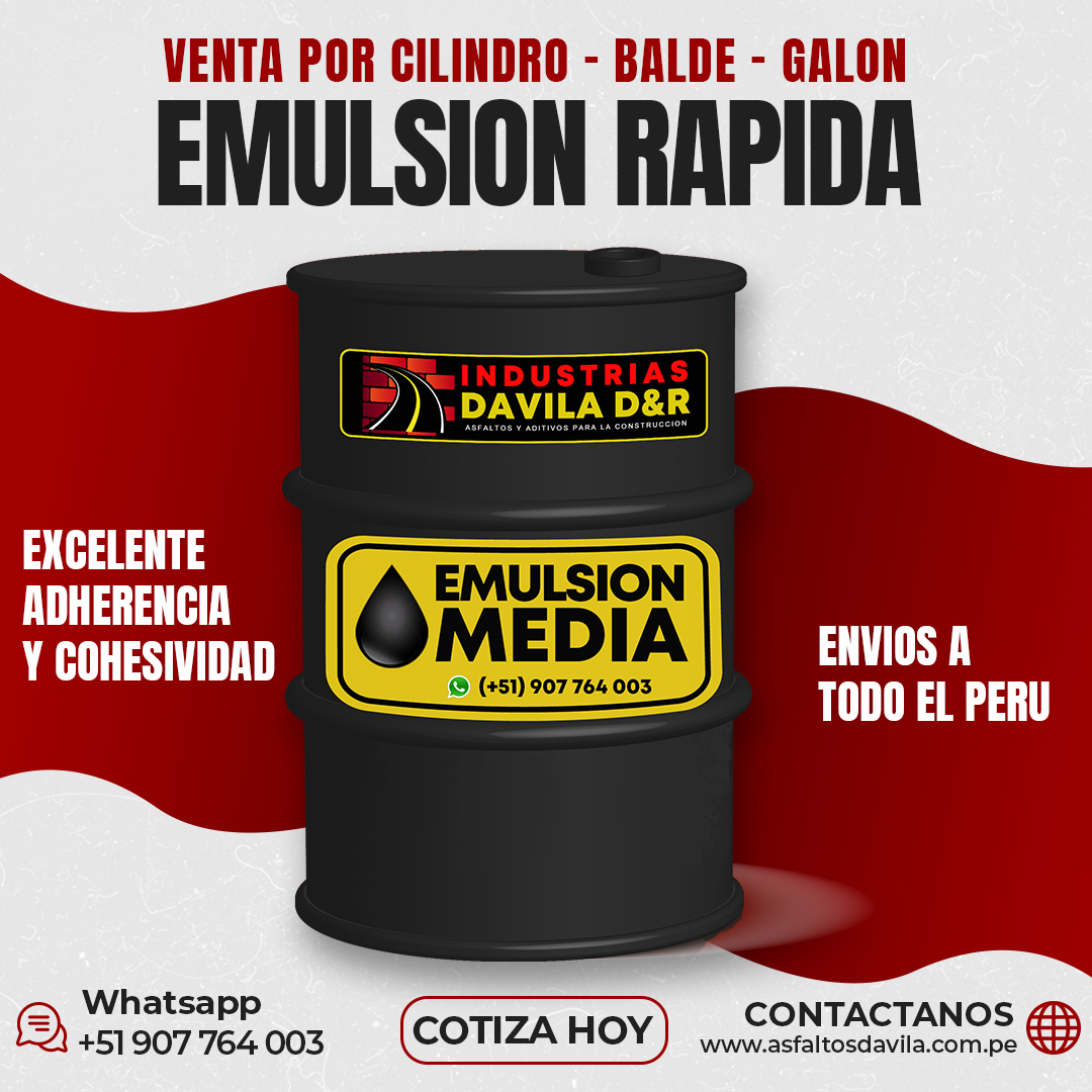 venta de emulsion asfaltica media